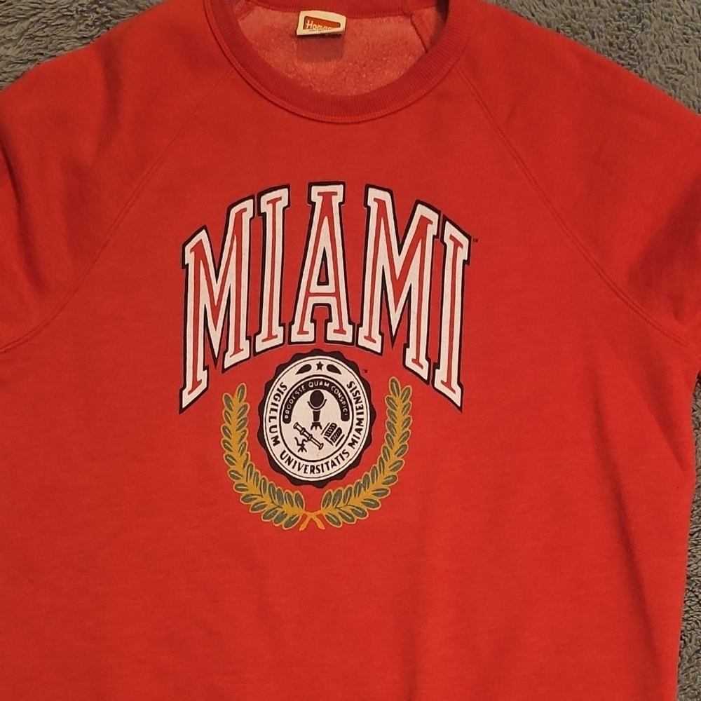 HOMAGE Miami University Vibrant Red Sweatshirt
